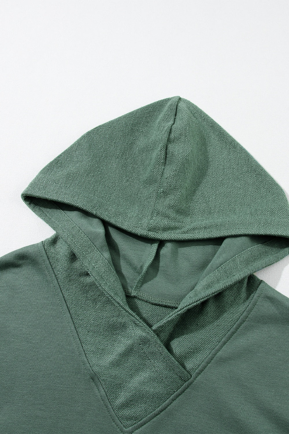 Color Block Dropped Shoulder Hoodie